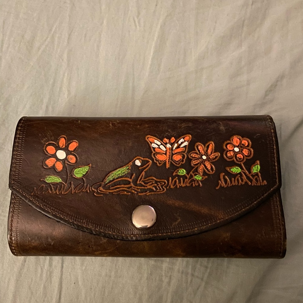 New but old leather wallet